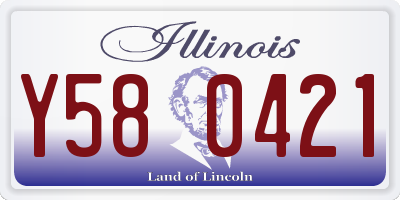 IL license plate Y580421