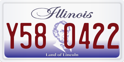 IL license plate Y580422