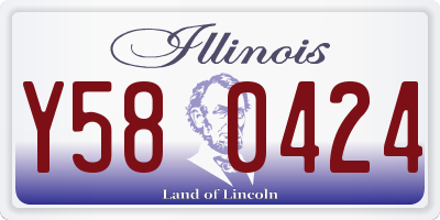 IL license plate Y580424