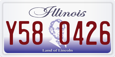 IL license plate Y580426