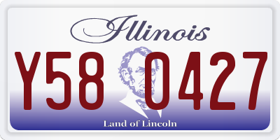 IL license plate Y580427
