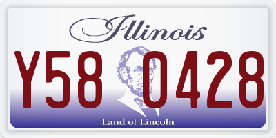 IL license plate Y580428