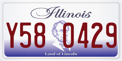 IL license plate Y580429