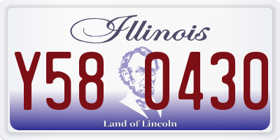 IL license plate Y580430