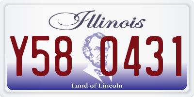 IL license plate Y580431