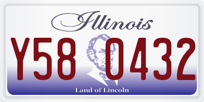 IL license plate Y580432
