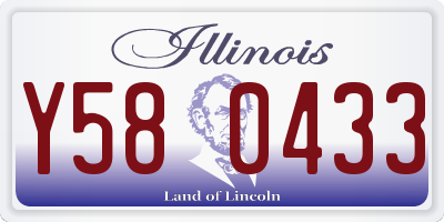 IL license plate Y580433