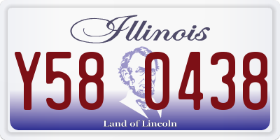 IL license plate Y580438