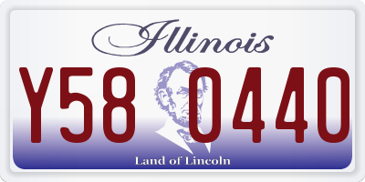 IL license plate Y580440