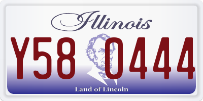 IL license plate Y580444