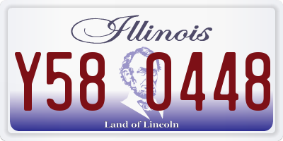 IL license plate Y580448