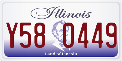 IL license plate Y580449
