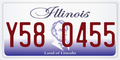 IL license plate Y580455