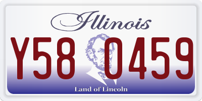 IL license plate Y580459