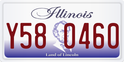 IL license plate Y580460