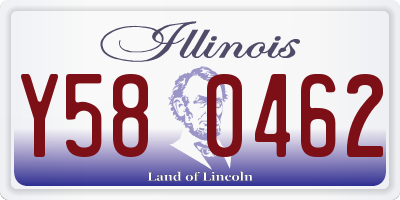 IL license plate Y580462