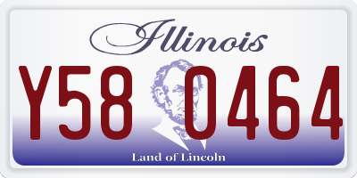 IL license plate Y580464