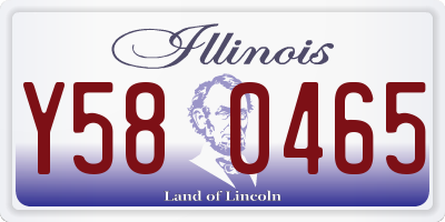 IL license plate Y580465