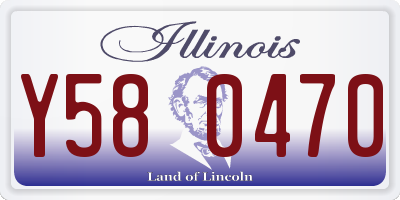IL license plate Y580470