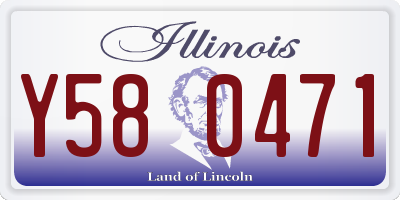 IL license plate Y580471