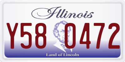 IL license plate Y580472