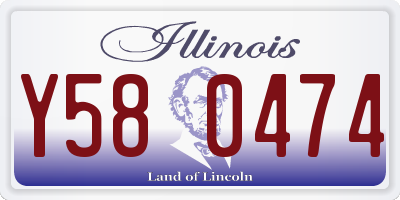 IL license plate Y580474
