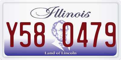 IL license plate Y580479
