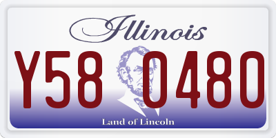 IL license plate Y580480