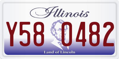 IL license plate Y580482