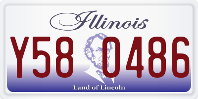 IL license plate Y580486