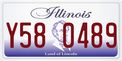 IL license plate Y580489