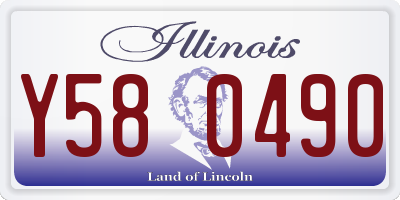 IL license plate Y580490