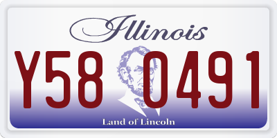 IL license plate Y580491