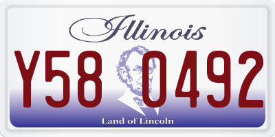 IL license plate Y580492
