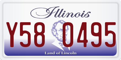 IL license plate Y580495