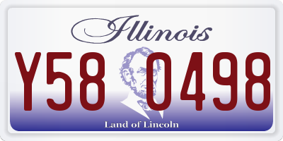 IL license plate Y580498