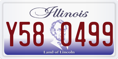 IL license plate Y580499
