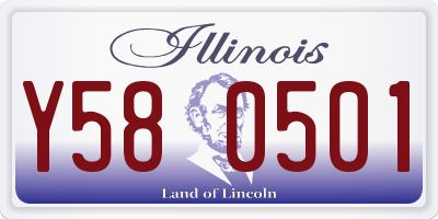 IL license plate Y580501