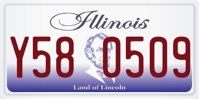 IL license plate Y580509