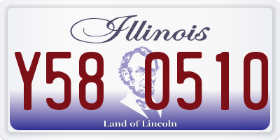 IL license plate Y580510