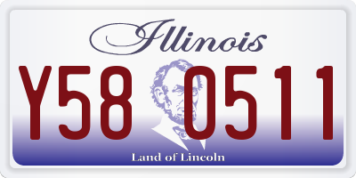 IL license plate Y580511