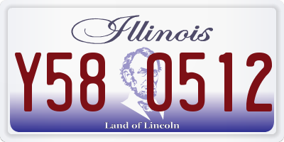 IL license plate Y580512