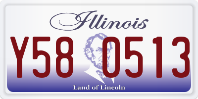 IL license plate Y580513