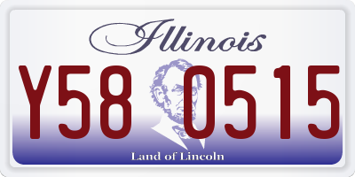 IL license plate Y580515
