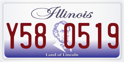 IL license plate Y580519