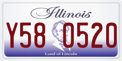 IL license plate Y580520
