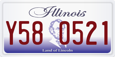 IL license plate Y580521