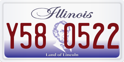 IL license plate Y580522