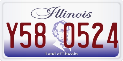 IL license plate Y580524
