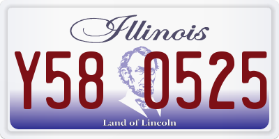 IL license plate Y580525